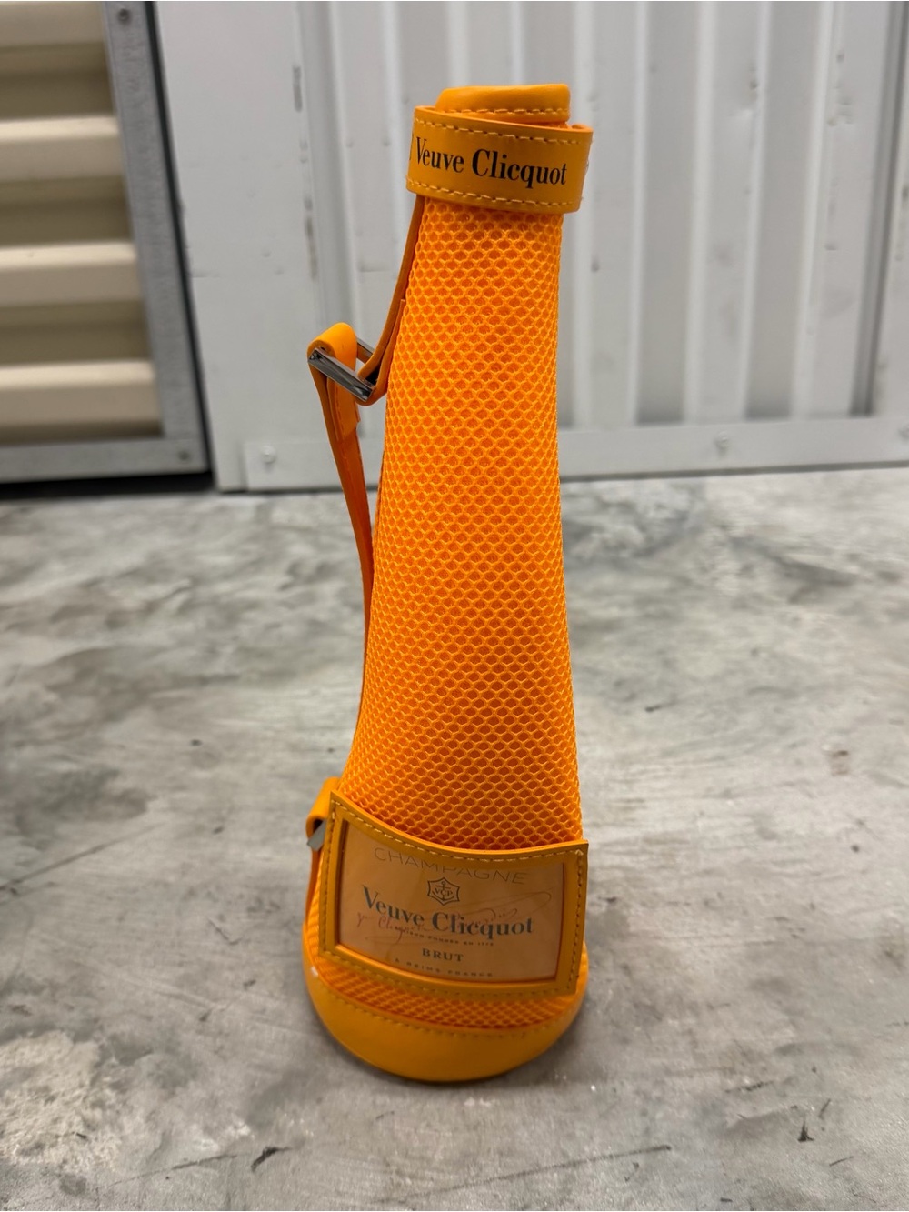 Veuve Clicquot Champagne Bottle Bag Insulated Carry Case Orange Travel Bar